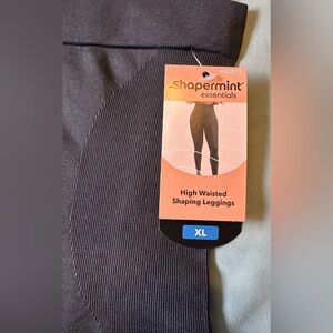 Shapermint Essentials High-Waisted Active Shaping Leggings 42075 Black XL- NWT